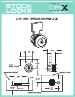Preview for 1 page of COMPX C8701 Dimensional Drawing
