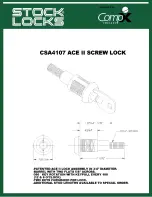 COMPX Chicago CSA4107 Instruction Sheet предпросмотр