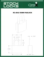 Preview for 1 page of COMPX RC-4842 Dimensional Drawing