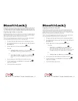 Preview for 7 page of COMPX StealthLock SL-100 Instruction Manual