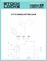 COMPX Stock Locks C1775 Dimensional Drawing preview