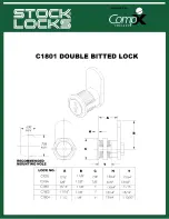 COMPX Stock Locks C1801 Dimensional Drawing preview