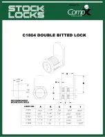 COMPX Stock Locks C1804 Dimensional Drawing preview