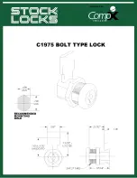 Preview for 1 page of COMPX Stock Locks C1975 Dimensional Drawing