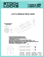 COMPX Stock Locks C2174 Dimensional Drawing preview