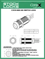 COMPX Stock Locks C3535-BDC-KD Dimensional Drawing preview