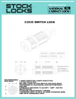 COMPX Stock Locks C3535 Dimensional Drawing предпросмотр