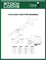 Preview for 1 page of COMPX Stock Locks C4153 Dimensional Drawing