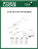 COMPX Stock Locks C4160 Dimensional Drawing preview