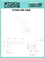 COMPX Stock Locks C7020 Dimensional Drawing preview