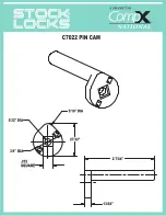 Preview for 1 page of COMPX Stock Locks C7022 Dimensional Drawing