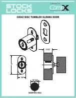 Preview for 1 page of COMPX Stock Locks C8042 Dimensional Drawing