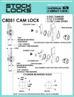 COMPX Stock Locks C8051 Dimensional Drawing предпросмотр