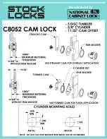 COMPX Stock Locks C8052 Dimensional Drawing preview