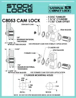 COMPX Stock Locks C8053 Dimensional Drawing preview