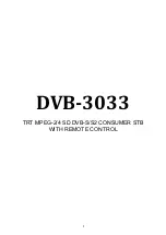 Preview for 1 page of Comsat DVB-3033 Manual