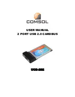 Preview for 1 page of COMSOL UCB-202 User Manual