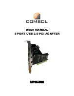 COMSOL UPCI-502 User Manual preview