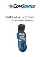 ComSonics QAM Shadow User Manual предпросмотр