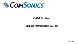 ComSonics QAM Sniffer Quick Reference Manual preview