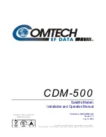 Предварительный просмотр 2 страницы Comtech EF Data CDM-500 Installation And Operation Manual