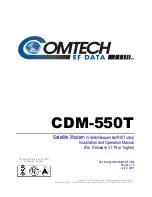 Предварительный просмотр 3 страницы Comtech EF Data CDM-550T Manual