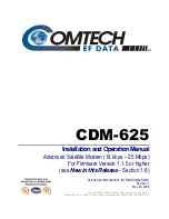 Preview for 3 page of Comtech EF Data CDM-625 Installation And Operation Manual