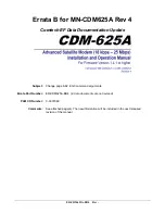 Preview for 5 page of Comtech EF Data CDM-625A Installation And Operation Manual