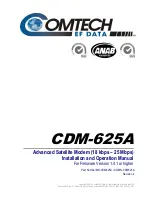 Preview for 7 page of Comtech EF Data CDM-625A Installation And Operation Manual