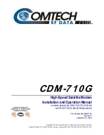 Preview for 7 page of Comtech EF Data CDM-710G Installation And Operation Manual