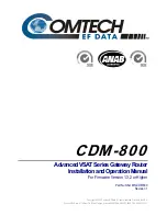 Предварительный просмотр 3 страницы Comtech EF Data CDM-800 Installation And Operation Manual