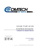 Предварительный просмотр 5 страницы Comtech EF Data CIC-50 Installation And Operation Manual