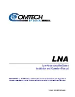 Comtech EF Data CLNA Installation And Operation Manual предпросмотр