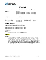 Preview for 3 page of Comtech EF Data CMR-5995 Installation And Operation Manual