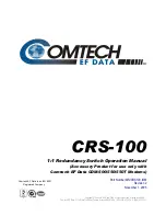 Preview for 6 page of Comtech EF Data CRS-100 Operation Manual