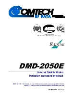 Предварительный просмотр 1 страницы Comtech EF Data DMD-2050E Installation And Operation Manual