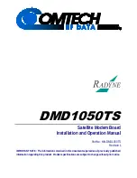 Comtech EF Data DMD1050TS Installation And Operation Manual preview