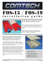 Comtech EF Data FOS-13 Installation Manual preview