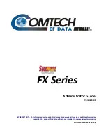 Preview for 1 page of Comtech EF Data FX series 1005 Administrator'S Manual