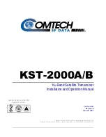 Предварительный просмотр 3 страницы Comtech EF Data KST-2000A Installation And Operation Manual