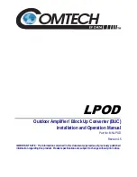 Comtech EF Data LPOD PS 1 Installation And Operation Manual предпросмотр