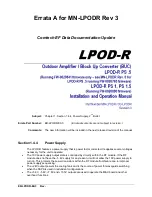 Предварительный просмотр 3 страницы Comtech EF Data LPOD-R PS .5 Installation And Operation Manual