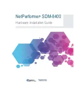 Предварительный просмотр 1 страницы Comtech EF Data Memotec NetPerformer SDM-8400 Hardware Installation Manual