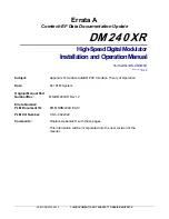 Preview for 5 page of Comtech EF Data Radyne DM240XR Installation And Operation Manual