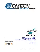 Предварительный просмотр 7 страницы Comtech EF Data Radyne RCS11 Installation And Operation Manual