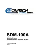 Предварительный просмотр 1 страницы Comtech EF Data SDM-100A Installation And Operation Manual