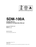 Предварительный просмотр 3 страницы Comtech EF Data SDM-100A Installation And Operation Manual