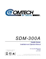 Предварительный просмотр 2 страницы Comtech EF Data SDM-300A Installation And Operation Manual