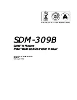 Comtech EF Data SDM-309B Installation And Operation Manual preview