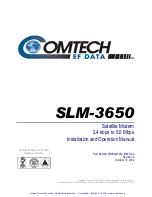 Preview for 4 page of Comtech EF Data SLM-3650 Installation And Operation Manual